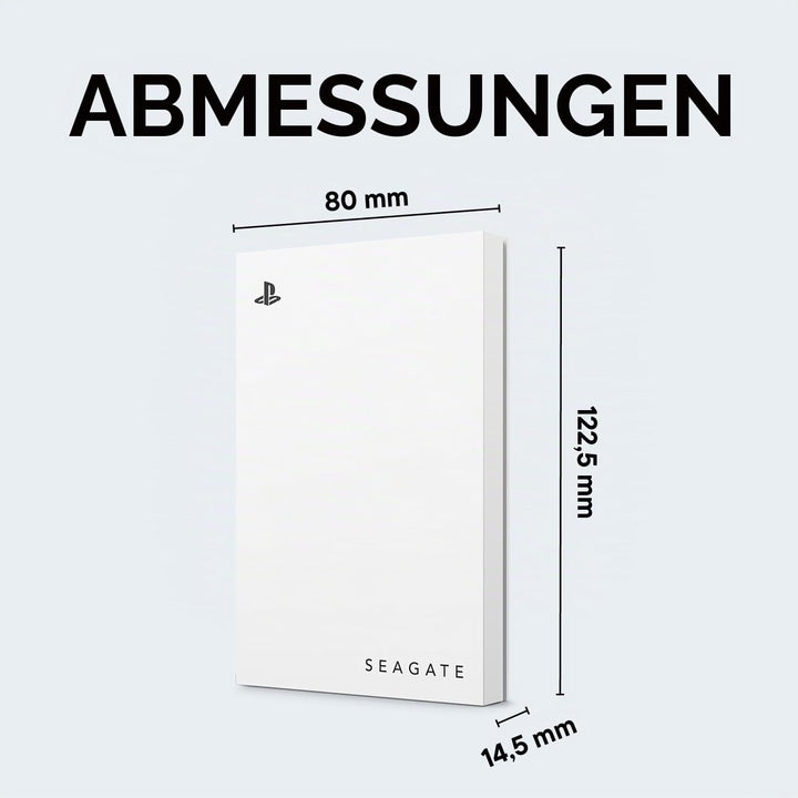 Seagate Game Drive STLV2000101 Externe Festplatte für PS5, 2 TB, USB 3.0, offizielles Lizenzprodukt,