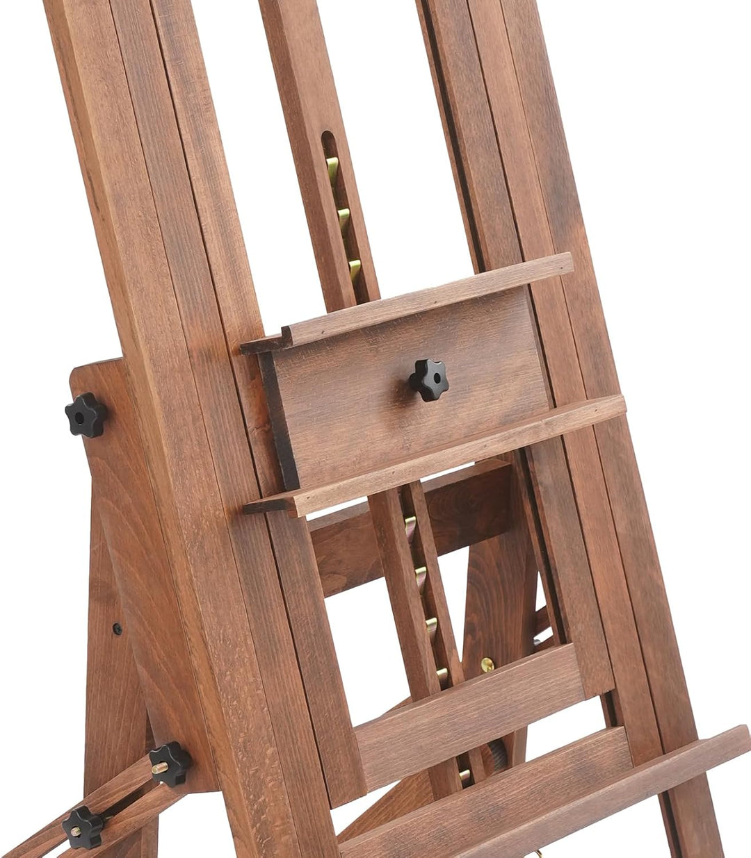 Staffelei Holz Einstellbar 140-300cm Staffeleien Gross mit Rädern, waagerecht und senkrecht malen, f