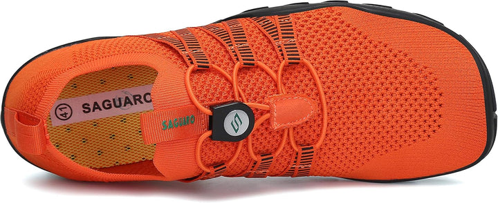 SAGUARO Herren Badeschuhe Damen rutschfeste Sohle Schnell Trocknend Schwimmschuhe 36 EU Dunkelorange