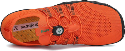 SAGUARO Herren Badeschuhe Damen rutschfeste Sohle Schnell Trocknend Schwimmschuhe 38 EU Dunkelorange