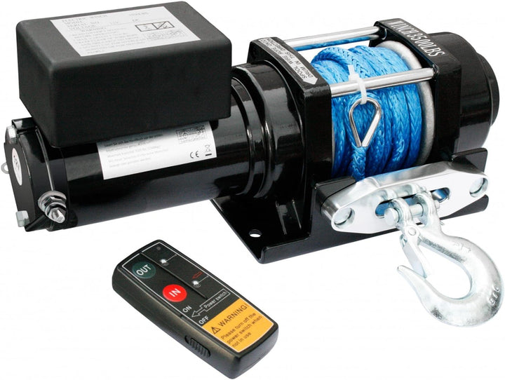 Elektrische ATV Seilwinde 12 V 3500 Lbs Funk Kunststoffseil Dyneema
