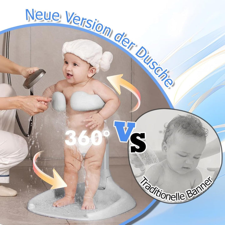 Baby Dusche Ständer – Einstellbarer Baby Shower Stand Support mit AntiRutsch-Basis,Einstellbarer Dus