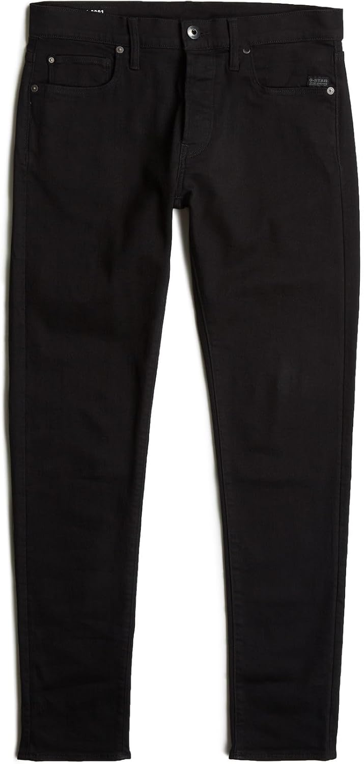 G-STAR RAW Herren 3301 Slim Jeans 30W / 30L Schwarz (Pitch Black 51001-b964-a810), 30W / 30L Schwarz