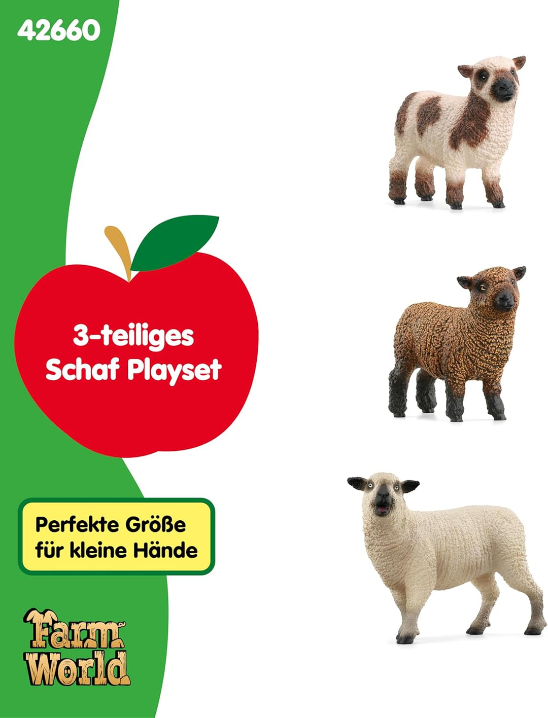 SCHLEICH Farm World | Schaffreunde 42660 Bauernhof Spielfigur | detailgetreue Tierfiguren | Geschenk