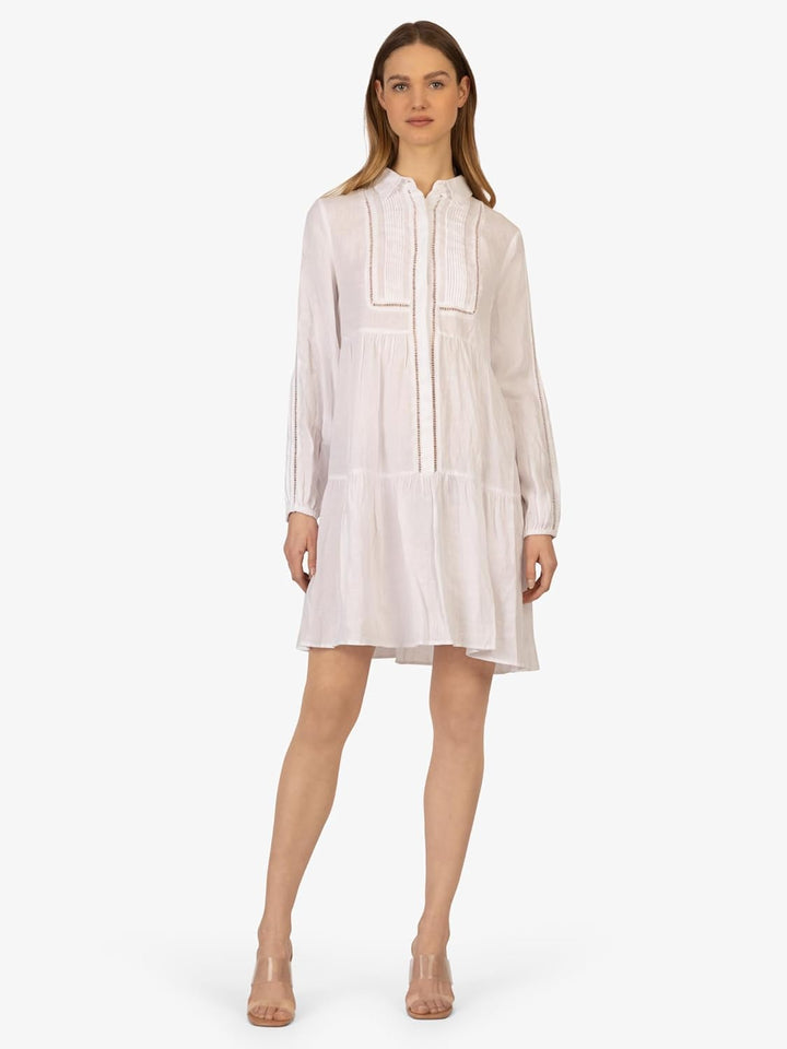 Mint & Mia Damen Webkleid Dress 34 Creme, 34 Creme