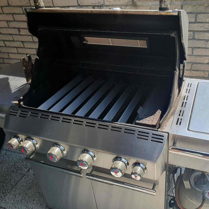 Grillrost.com Das Original Edelstahl Aromaschienen für Weber Summit (Set aus 4 St. - benötigte Sets