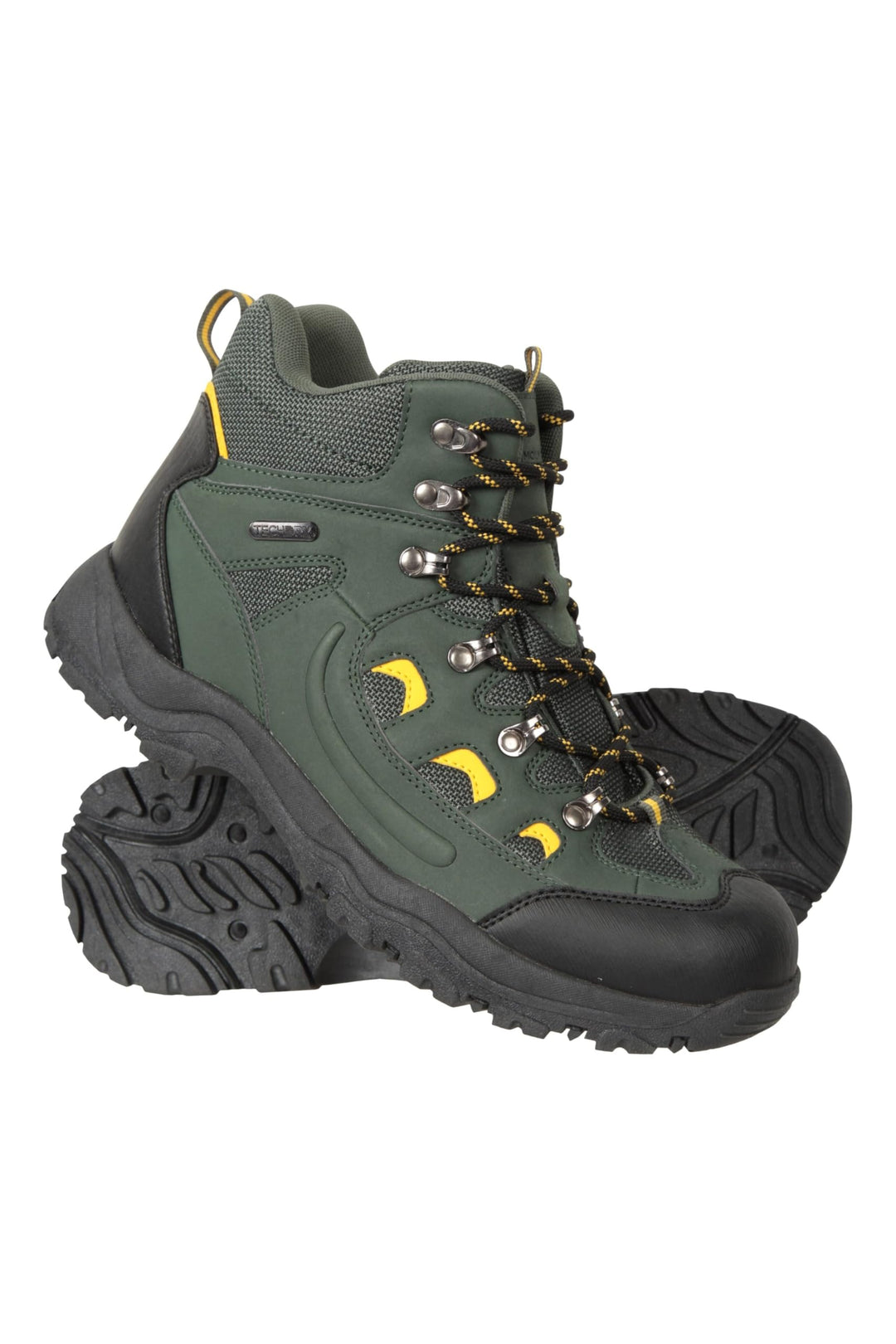 Mountain Warehouse Adventurer Mens Waterproof Boots - IsoDry Schuhe mit Synthetik-Obermaterial, Mesh