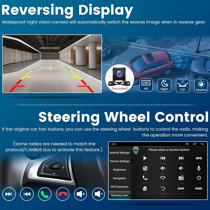 Android 13 Autoradio Doppel Din Apple Carplay mit Navi für VW Passat B6 B7 Golf 5 6 Touran Polo Cadd