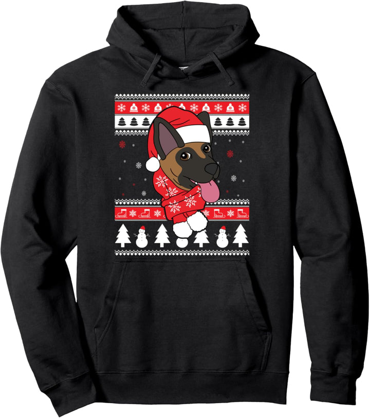 Belgian Malinois Lustiger Hund Hässliche Weihnachten Pullover Hoodie