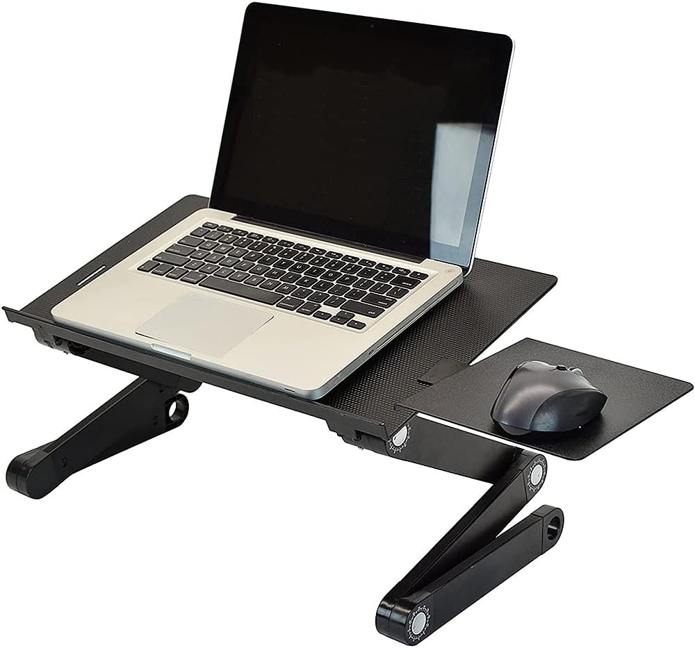 Laptop Ständer Höhenverstellbar, Faltbarer Laptop Stand aus Aluminiumlegierung Ergonomischer, Belüft