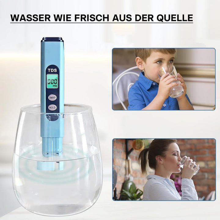 Naturewater NW-PR305 5-Stufenfilter mit Wasserhahn, 2,5m Schlauch, Kurzdreiwegeventil und Kugelhahn