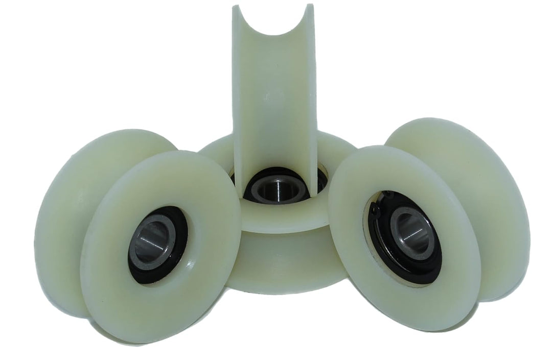 4 x 60 mm Durchmesser gefräste Nylon-Riemenscheiben, verschiedene Rillengrössen, hergestellt in der