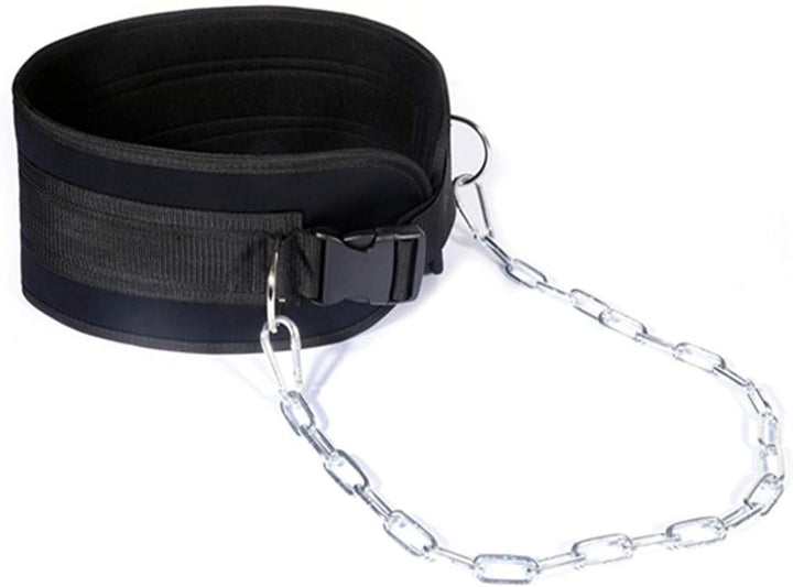 HemeraPhit Strapazierfähiger Dip-Gürtel mit Metallschnalle, Rückenstütze, Klimmzuggürtel boucle en p