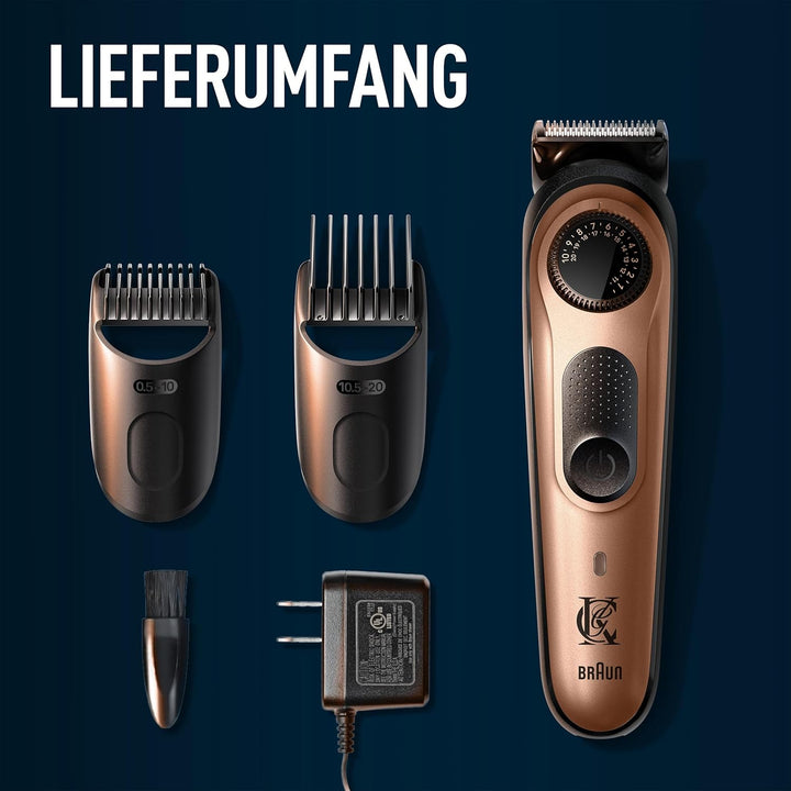 King C. Gillette Elektrischer Barttrimmer Pro für Männer. Mit Präzisionsrad für 40 Bartlängen, abwas