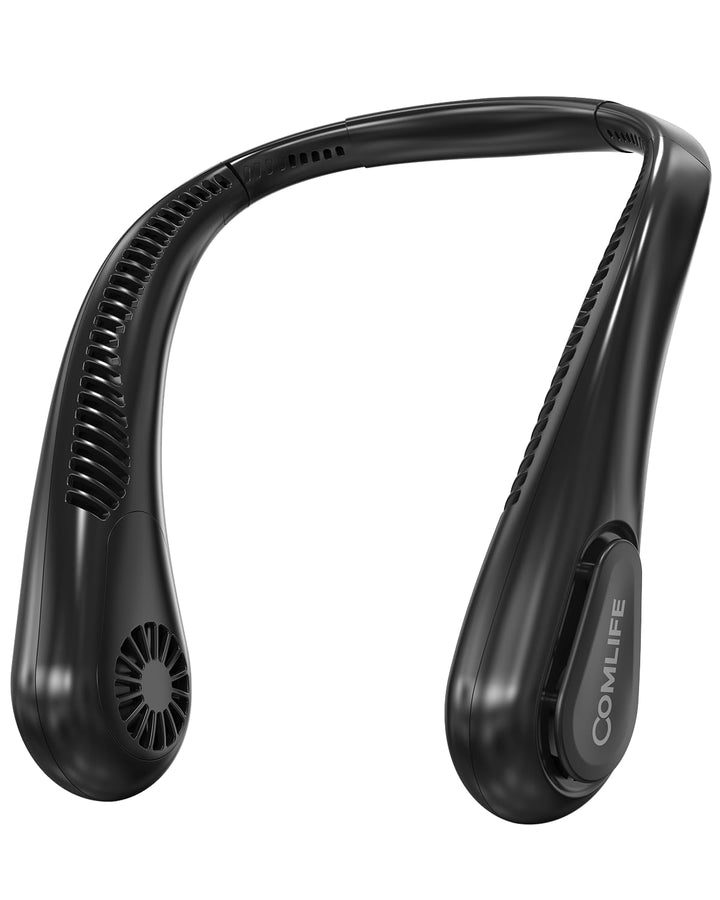 COMLIFE Tragbarer USB Ventilator, Mini Ventilator mit 5000mah Akku, 3 Geschwindigkeiten, Nackenventi