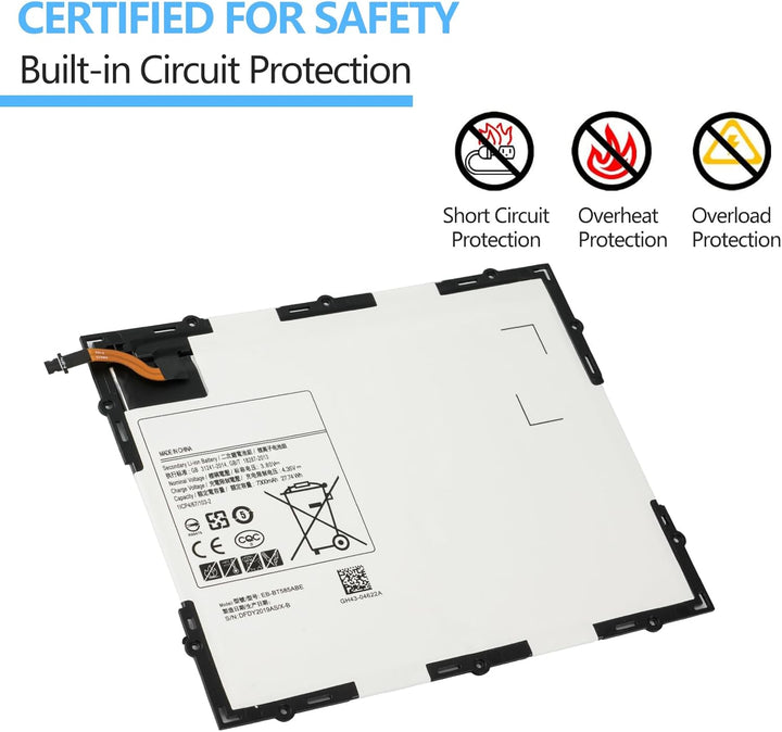 Oyomba EB-BT585ABE EB-BT585ABA Tablet-Laptop-Akku Galaxy Tab A 10.1 Zoll 2016 SM-T580 SM-T585 SM-T58