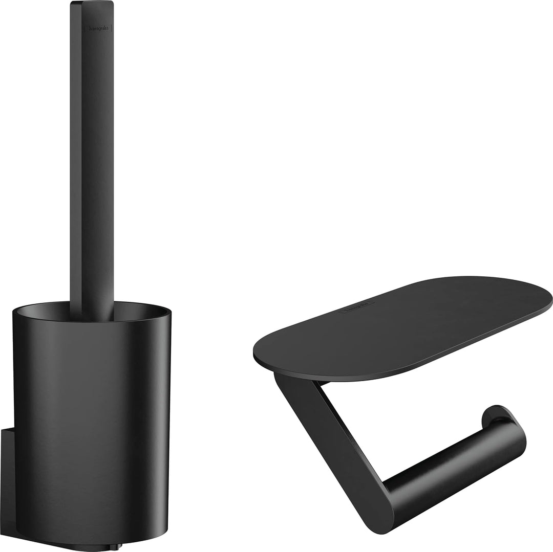 hansgrohe Walltoris - Toilettenset, Zubehör Set für die Toilette ohne bohren, Badezimmer Set 2-teili