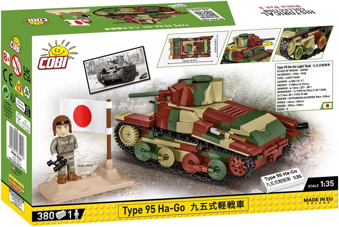 COBI Type 95 Ha-Go Scale 1:35, Dunkelgrün
