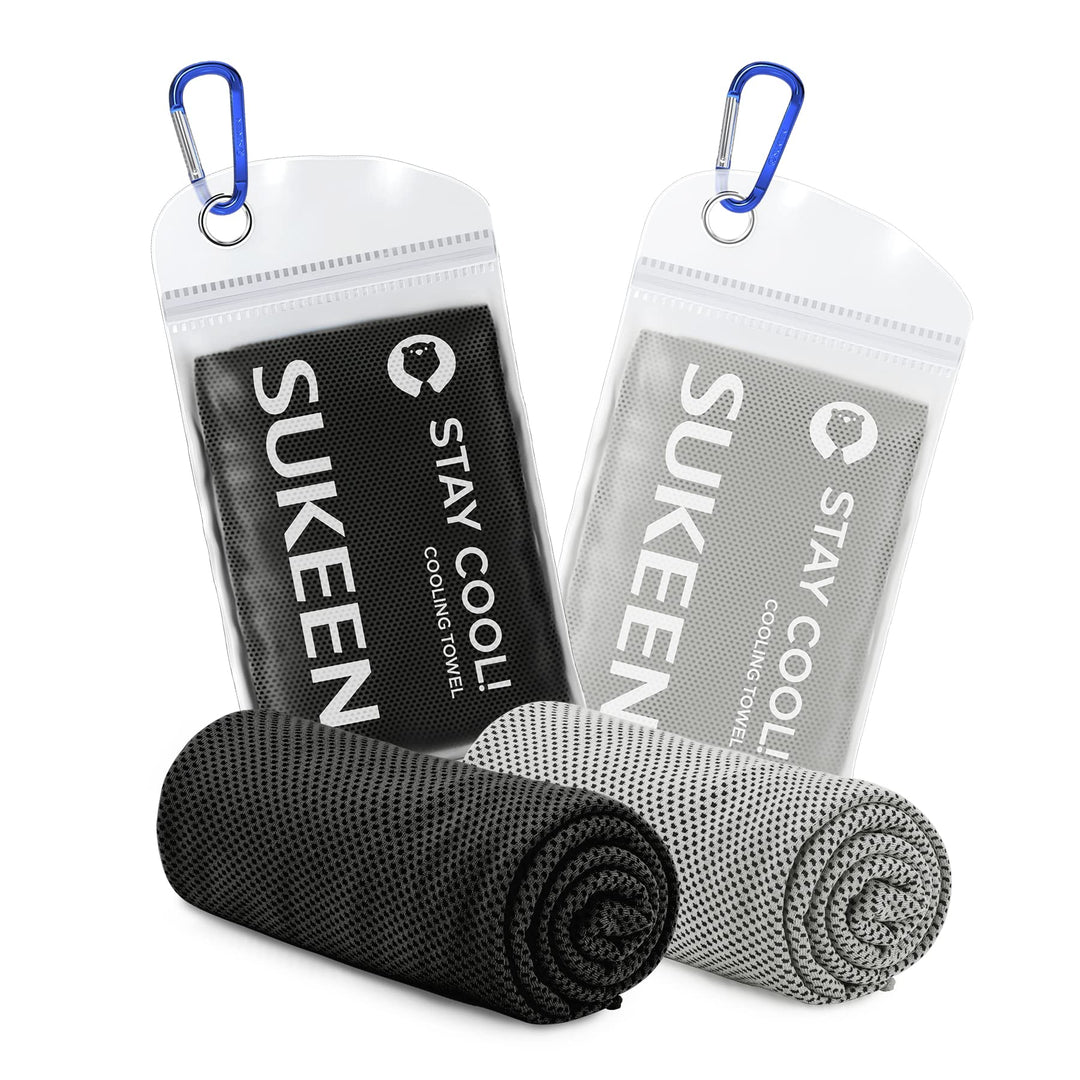 Sukeen Kühlendes Handtuch, Kühlhandtuch 100 x 30 cm, Ice Cooling Towel für Hals und Gesicht, Kühlend
