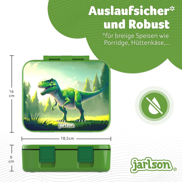 JARLSON® Brotdose Kinder mit Fächern MILI [AUSLAUFSICHER] Bento Lunchbox für Schule, Kita & Kinderga