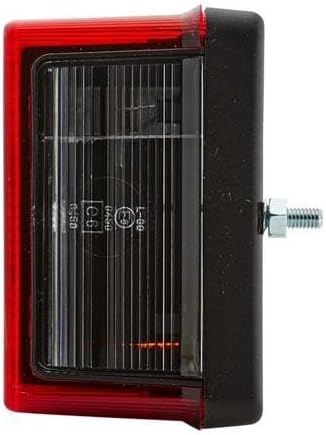 HELLA - Heckleuchte - Glühlampe - 12V - Anbau - Lichtscheibenfarbe: rot - Stecker: Flachstecker - li