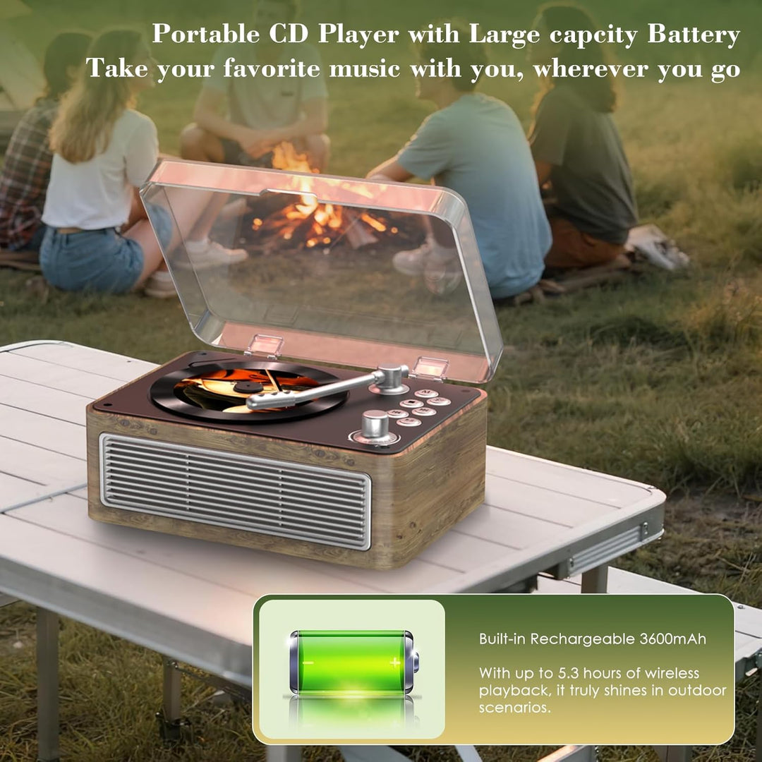 CD Player Tragbar Bluetooth: Kegaudio Radio mit CD-Player Tragbarer mit Lautsprecher Fernbedienung U