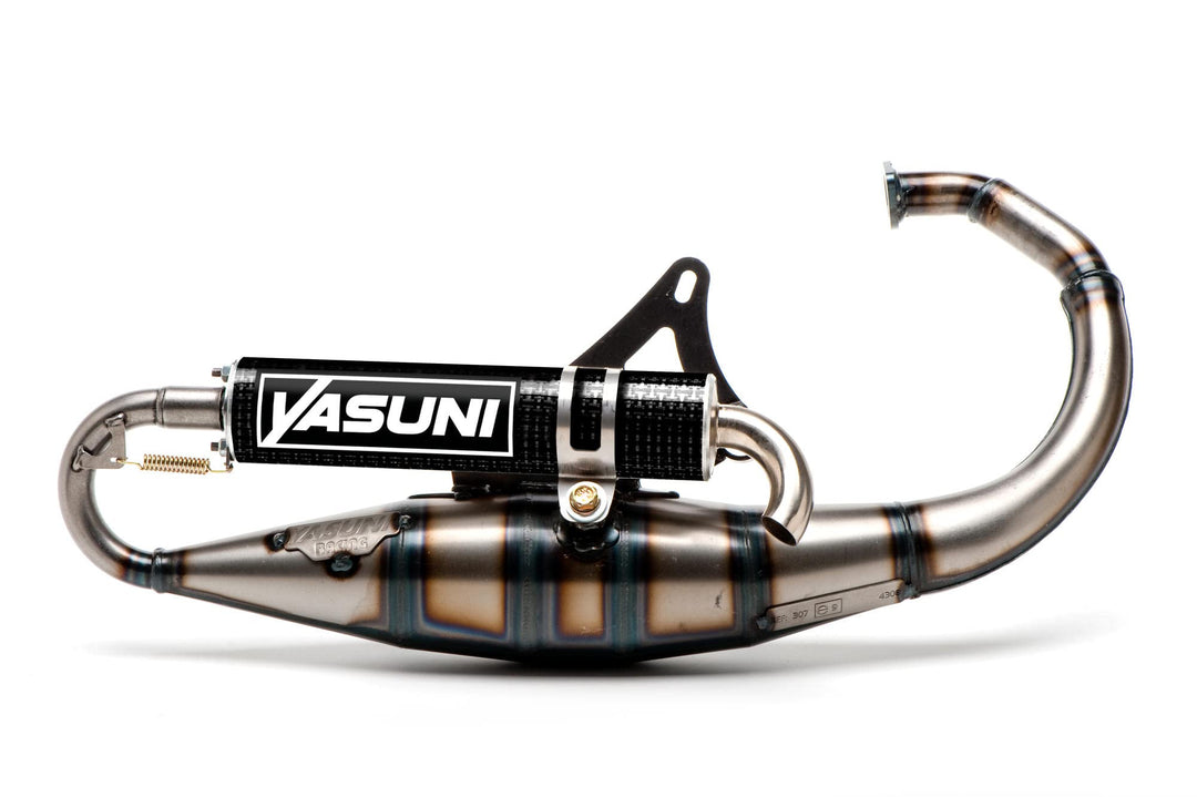 Auspuff Yasuni Scooter R Carbon für Minarelli stehend