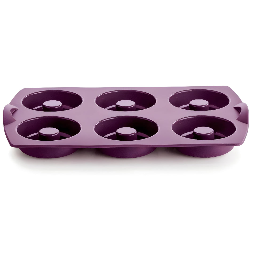 TUPPERWARE Backen Silikonform Donut/Bagel lila Backform Silikon Diabolo Donut Silikon, Donut Silikon