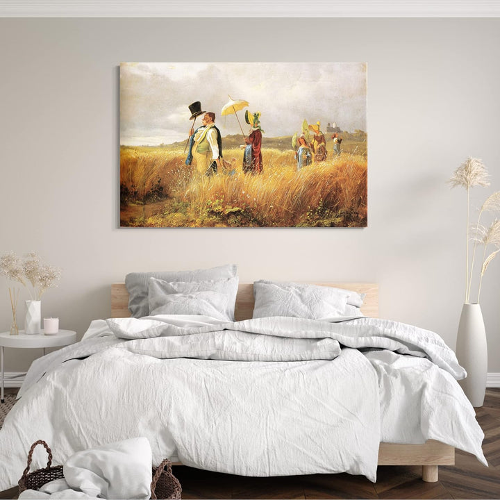 Leinwand (80x60cm): Carl Spitzweg - Sonntagsspaziergang 80x60 cm, 80x60 cm