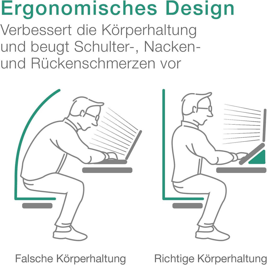 CELLONIC Laptopständer – Verstellbarer tragbarer Notebookhalter für Laptops/Tablets bis 17" – Rutsch