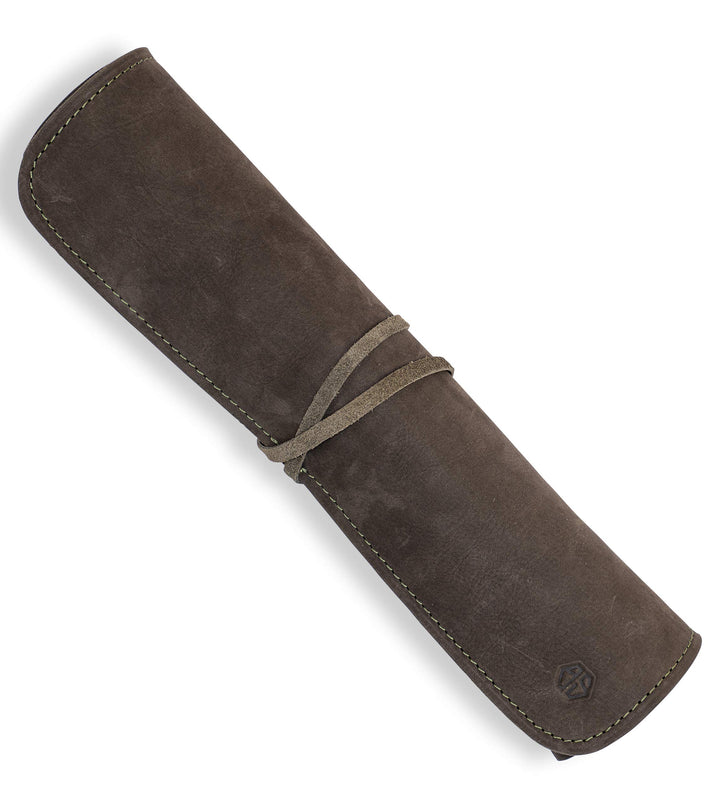 Angus Stoke Messertasche Kochmesser - Premium Leder Kochmesserrolle gross – Messer Tasche Köche - Ko