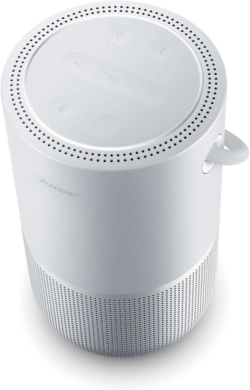 Bose Portable Smart Speaker – mit integrierter Alexa-Sprachsteuerung, in Silber, Silber