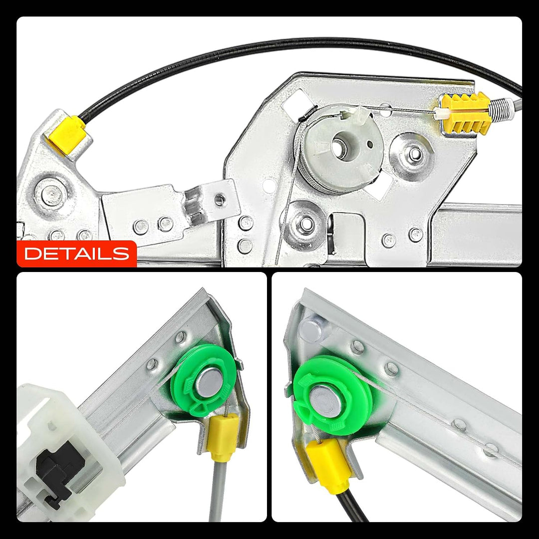 Frankberg 2x Fensterheber Elektrisch ohne Motor Vorne Links Rechts Kompatibel mit Doblo 263 Combo X1
