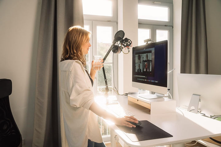 Verbatim Webcam mit Dual-Mikrofon, externe Kamera für Computer oder Laptop mit Ultra HD 4K Autofokus