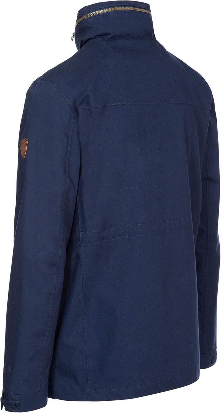 Trespass Herren Rainthan wasserdichte Regenjacke mit verdeckter Kapuze XXS Navy, XXS Navy