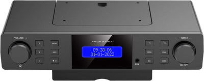 VR-Radio Unterbauradio: Unterbau-Küchenradio DAB+/UKW, RDS, Wecker, Timer, LCD-Display, AUX (Unterba