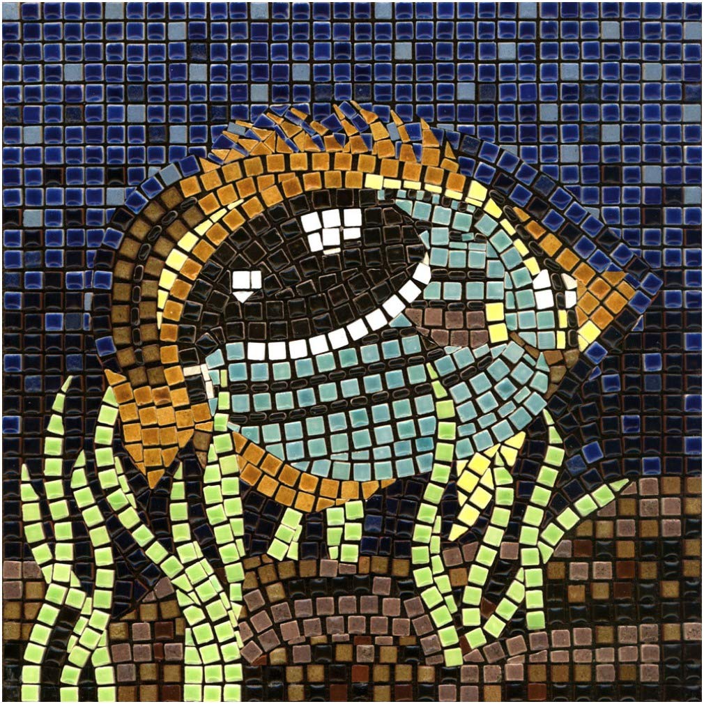 ALEA Mosaic Mosaik bastelset, DIY 20x20cm, Fisch, Fisch
