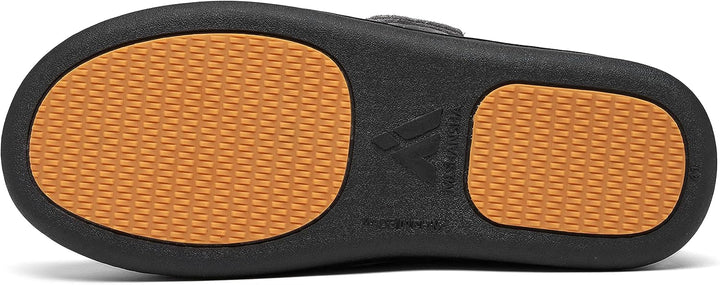 Mishansha Herren Winter Warme Hausschuhe Memory Foam Plüsch Pantoffeln,Gr.39-48 Kadettengrau 39 EU,