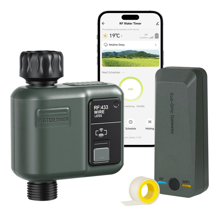 Bewässerungscomputer WLAN, Smart Zeitschaltuhr Gartenbewässerung, Bewässerungsautomat, Bewässerung Z