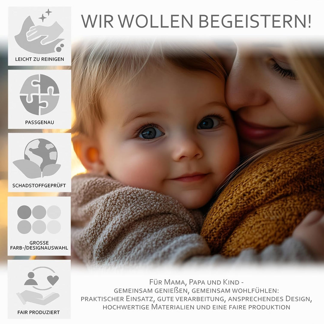 Frottee Sommerbezug [Schonbezug für Babyschale] Autositz kompatibel mit Maxi Cosi Pebble und Pebble