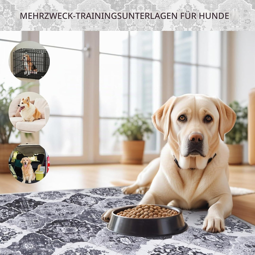 IEUUMLER 2 Stück Welpenunterlagen Waschbar für Hunde, Wiederverwendbar und Schnell Absorbierend PIPI