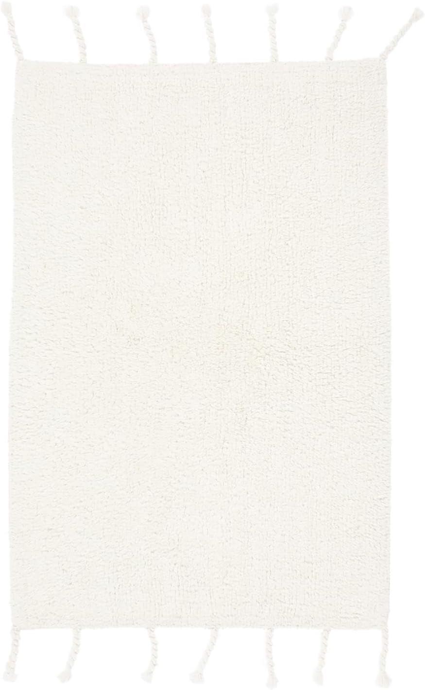 RugVista Badematte Zale, 90 x 60 cm, Rechteckig, Kurzflor, Drehbar, Moderner Badteppich, Maschinenwa