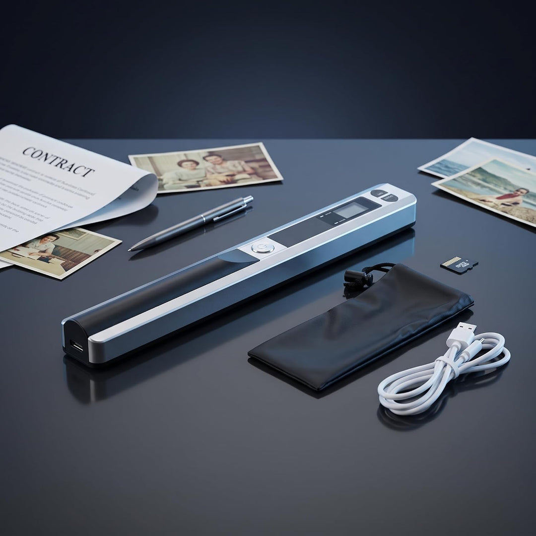 Fafeicy 300DPI 600DPI 900DPI A4/213 mm Tragbarer Scanner, USB2.0-Handheld-Business-Scangerät, Micro-