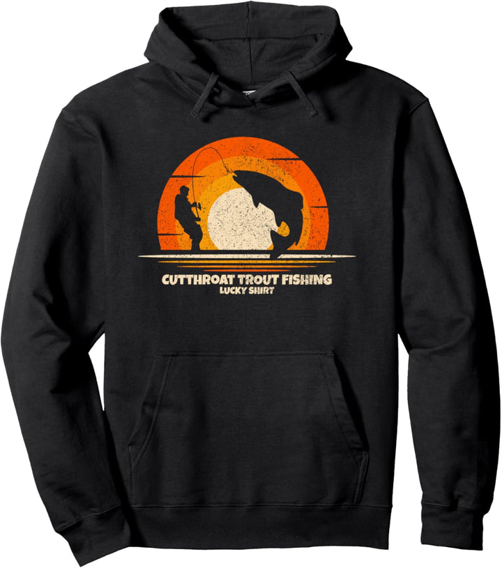 Cutthroat Forelle Glücksbringer Forellenangeln Pullover Hoodie