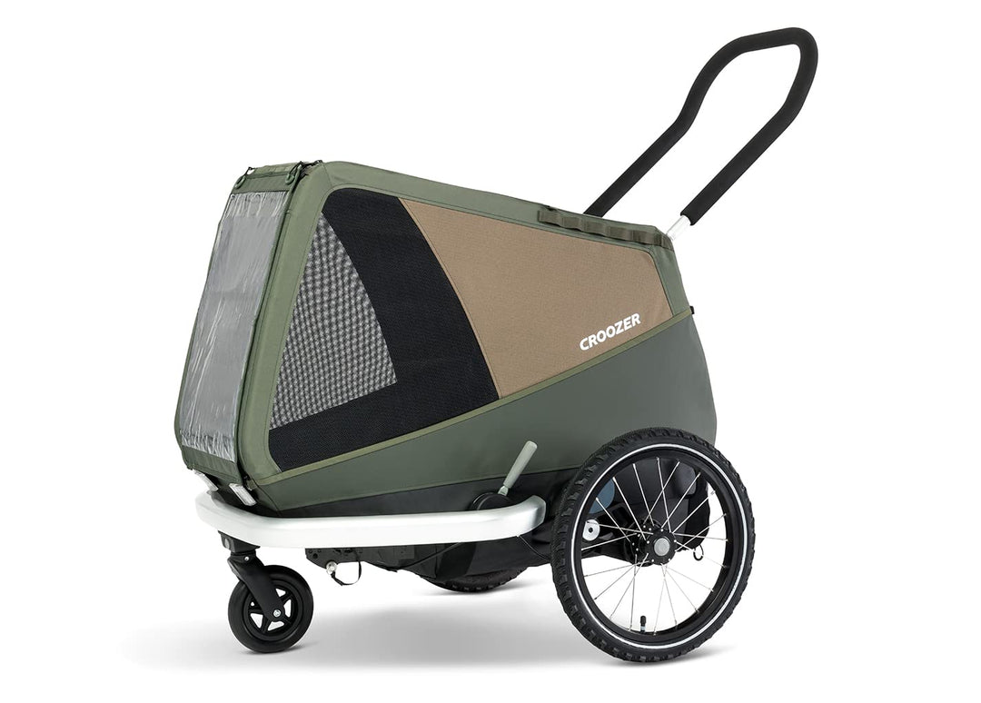 Croozer Unisex – Erwachsene Dog EnnaMoss Green Hundeanhänger, Grün, Einheitsgrösse für alle