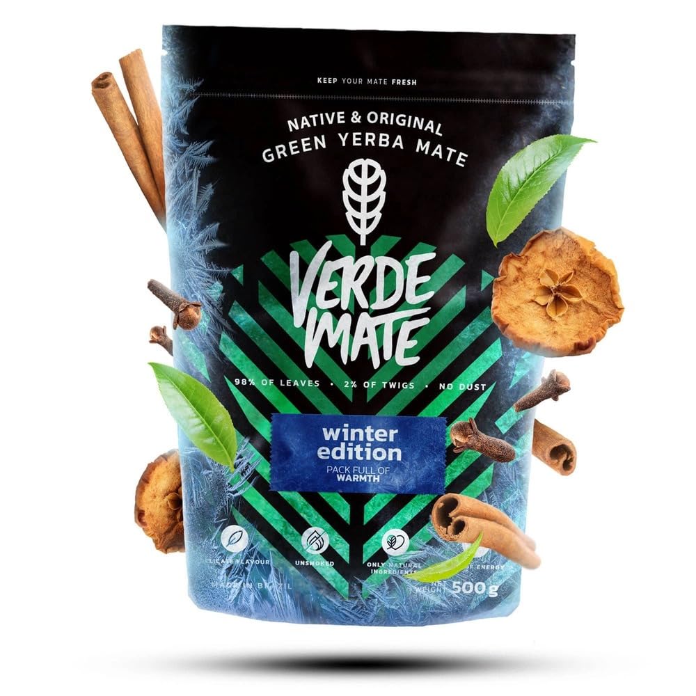 Verde Mate, Yaguar, Guarani Mate Tee Set Winter 1,4kg - Yerba Mate Winter Edition Set - Rauchfrei Gr