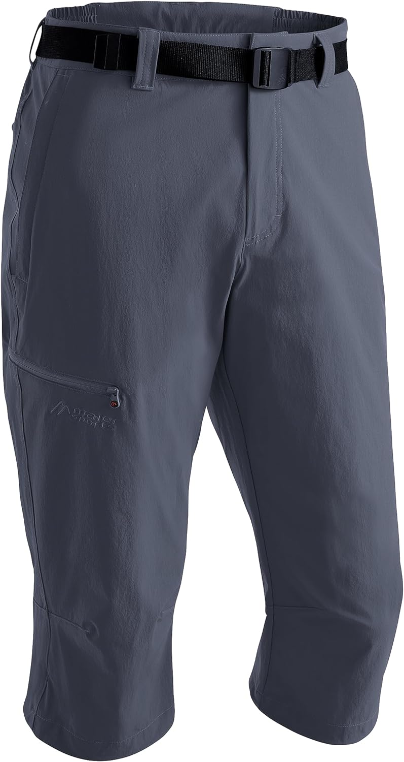 Maier Sports Herren 3/4 Hose Jennisei 28 Grau, 28 Grau