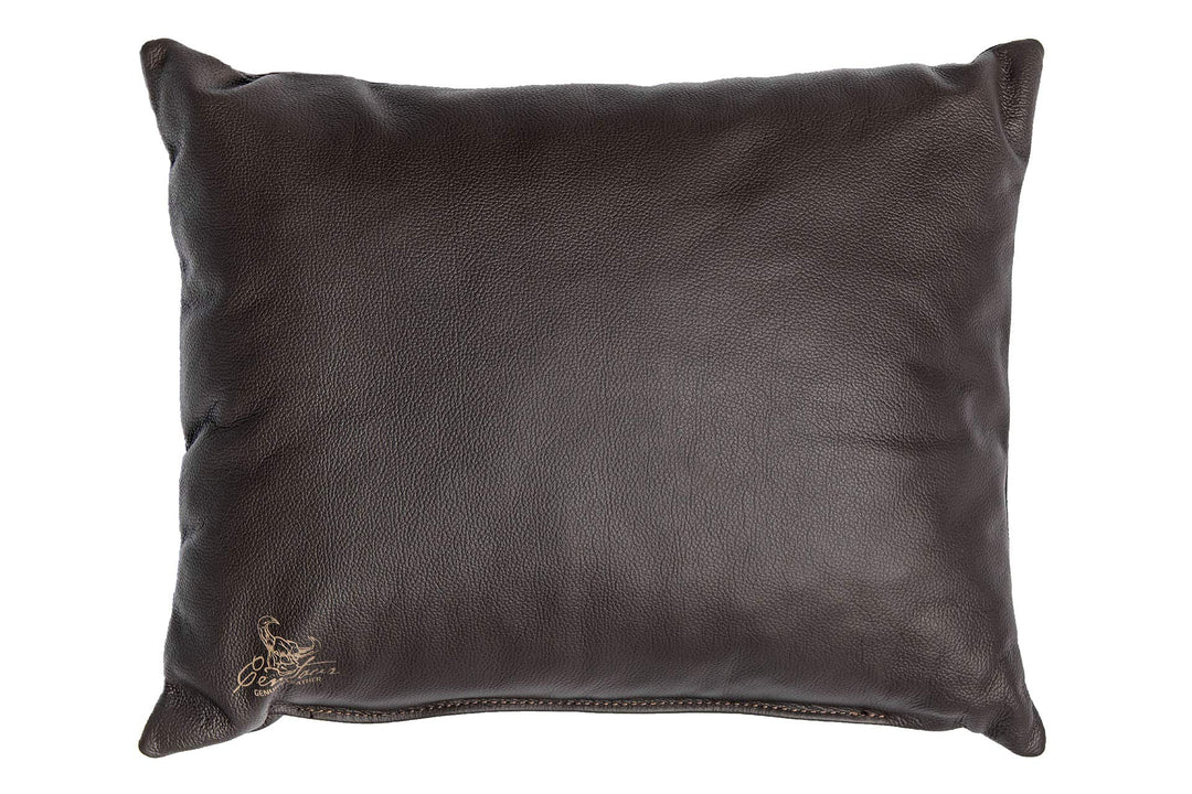 Centaur - Deko Lederkissen 50 x 40 cm für Sofa oder Schlafzimmer Chocolate - Echt Leder Kissen Echtl