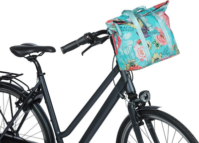 Basil B.V. Basil Bicycle Handbag Bloom Field MIK 29x15x28,5cm Sky Blue, 29x15x28,5cm Sky Blue