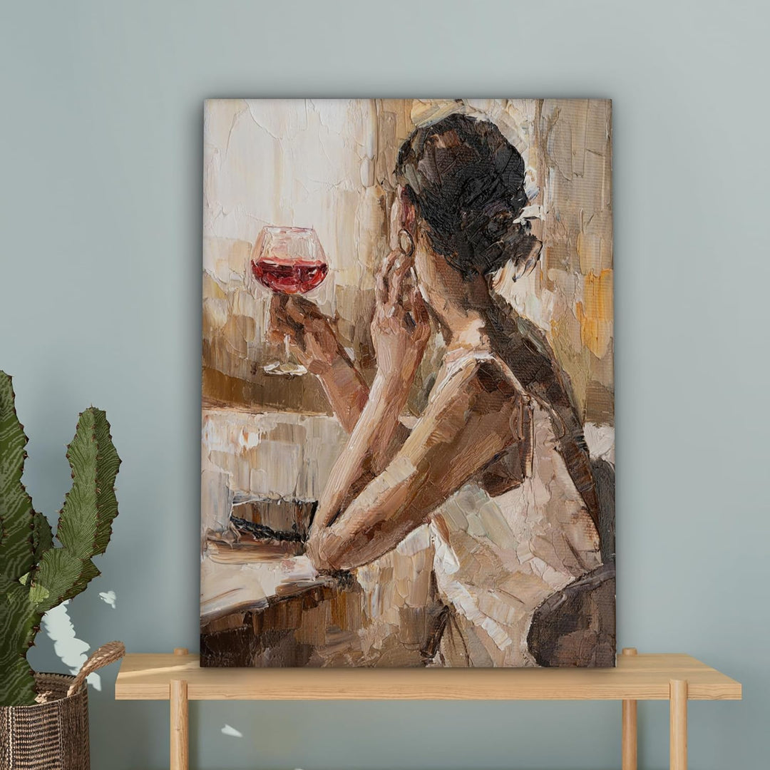 MuchoWow© Leinwand 50x70 cm Deko Schlafzimmer Aesthetic Leinwandbilder Wohnzimmer Gemälde Foto Gesch